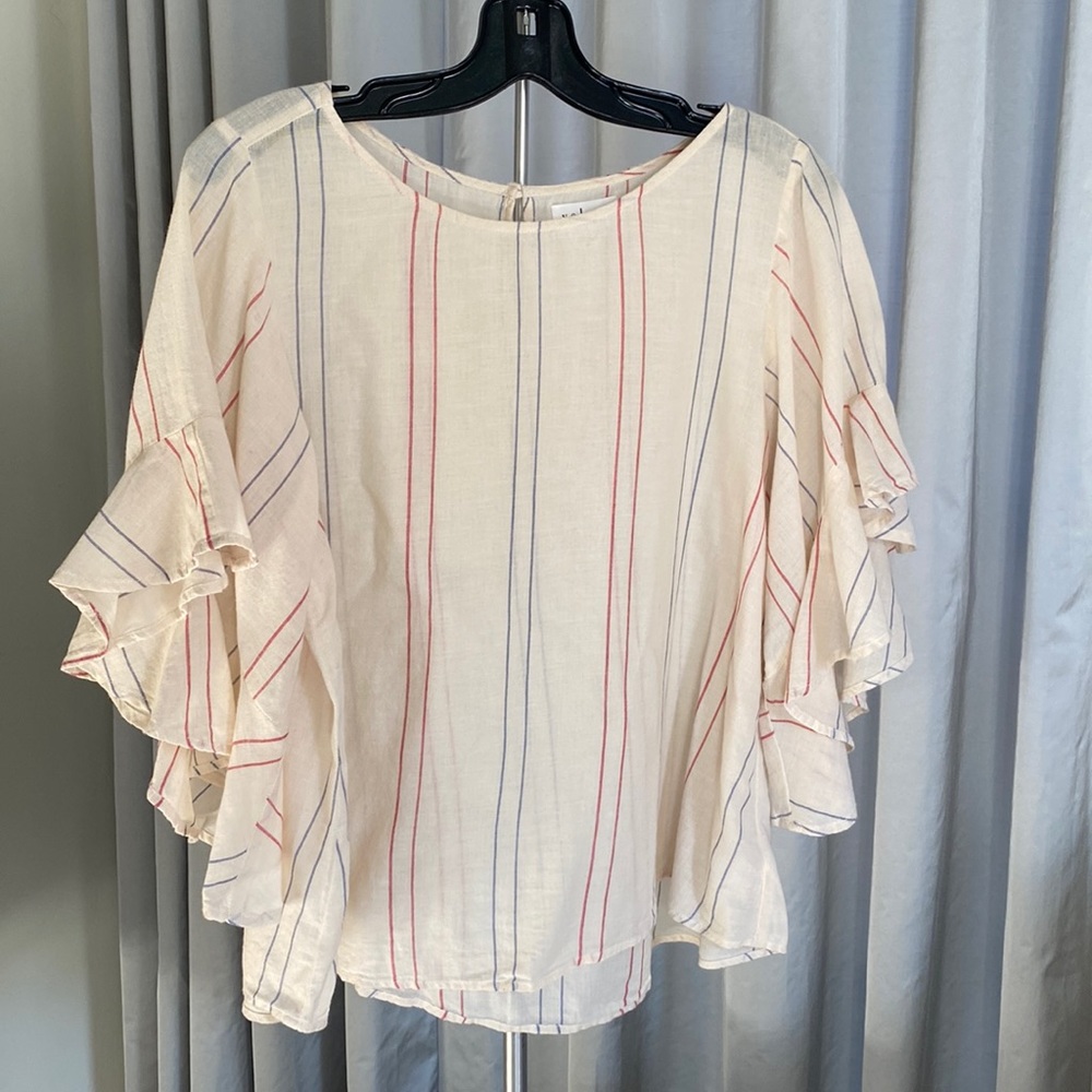 Cotton stripe blouse